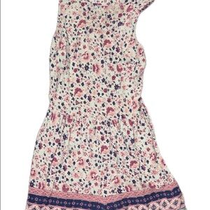 Xhilaration Floral Romper with Pink and Purple Accents